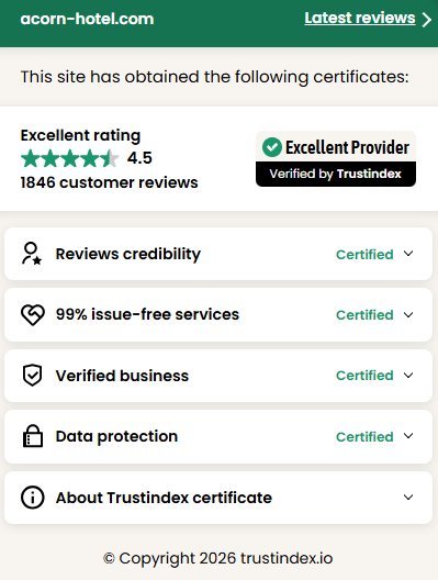 Acorn Hotel Glasgow Review Certificate