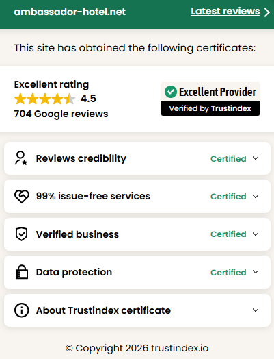 Ambassador Hotel Glasgow Review Certificate | Acorn Hotel Ambassador Hotel Glasgow Review Certificate